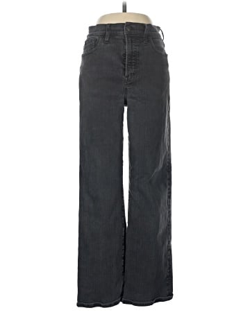 Madewell The Perfect Vintage Wide-Leg Jean in Black Rinse Wash (view 1)