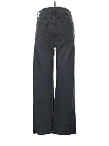 Madewell The Perfect Vintage Wide-Leg Jean in Black Rinse Wash (view 2)