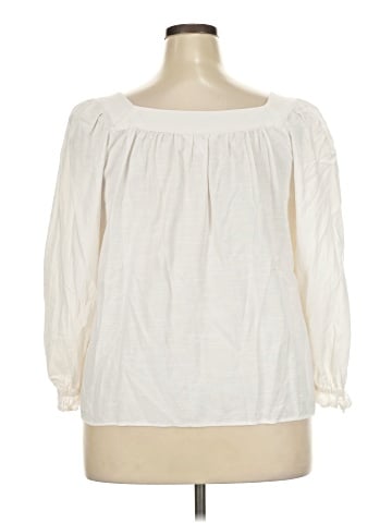 LC Lauren Conrad 3/4 Sleeve Blouse (view 2)