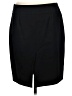 J.Crew 100% Wool Solid Black Wool Skirt Size 8 (petite) - photo 2