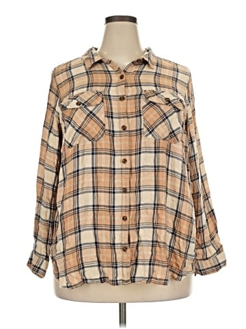 Terra & Sky Long Sleeve Button-Down Shirt (view 1)