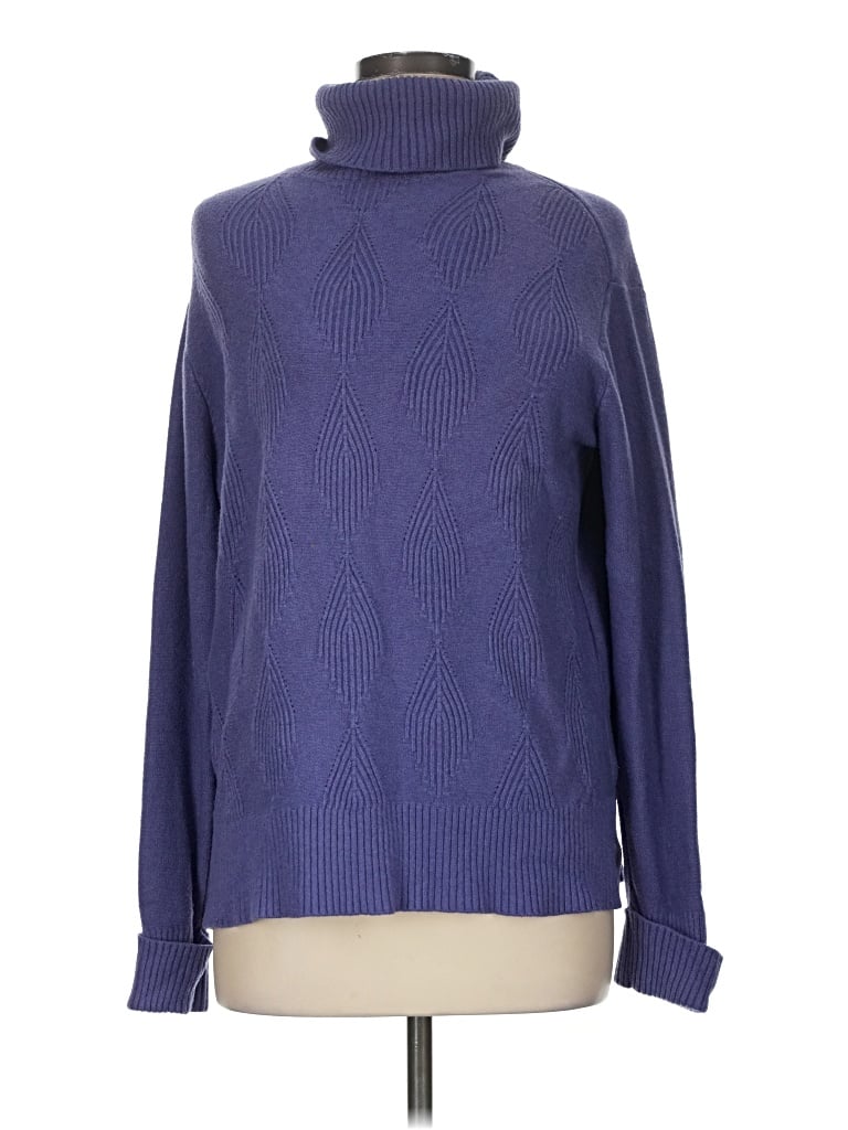 Pre-owned Sioni Turtleneck Sweater In Blue