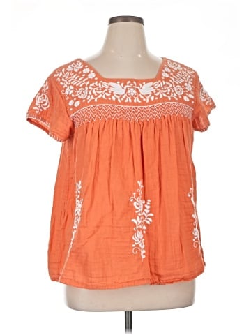 Sigrid Olsen Short Sleeve Blouse (view 1)