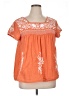Sigrid Olsen Orange Short Sleeve Blouse Size XL - photo 1