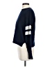 Minnie Rose 100% Cashmere Color Block Blue Cashmere Pullover Sweater Size S - photo 5