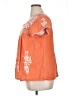 Sigrid Olsen Orange Short Sleeve Blouse Size XL - photo 5
