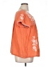 Sigrid Olsen Orange Short Sleeve Blouse Size XL - photo 4