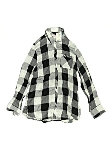 Justice Long Sleeve Button-Down Shirt (view 1)