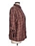 Max Studio 100% Rayon Plaid Brown Long Sleeve Button-Down Shirt Size L - photo 4