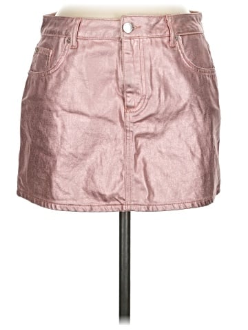 Miss Selfridge Faux Leather Skirt (view 1)