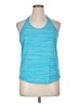 Nike 100% Polyester Blue Tank Top Size L - photo 1