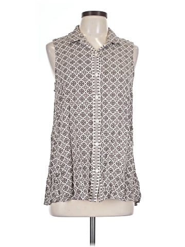 Max Studio Sleeveless Button-Down Shirt (view 1)