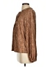 Gallery Brown Long Sleeve Blouse Size XS - photo 5