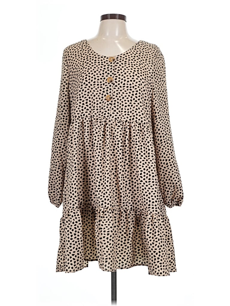 Pre-owned Hayden Casual Dress In Tan