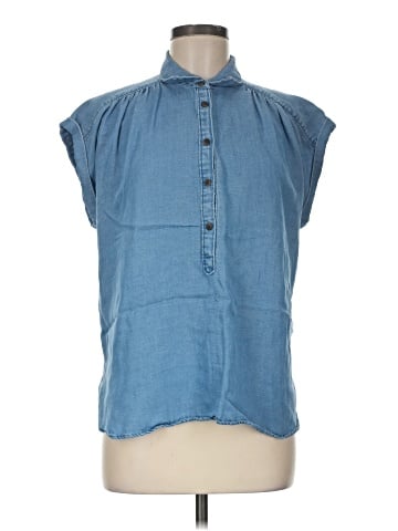 Ann Taylor LOFT Sleeveless Button-Down Shirt (view 1)