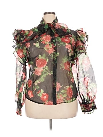 New York & Company Long Sleeve Blouse (view 1)