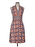Wisp Print Orange Casual Dress Size 8 (petite) - photo 1