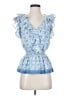 Max Studio 100% Polyester Blue Sleeveless Blouse Size XS - photo 1