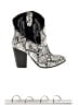Code West Black Ankle Boots Size 9 1/2 - photo 1