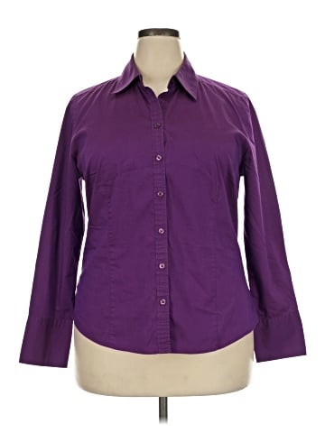 Ann Taylor Factory 3/4 Sleeve Button-Down Shirt (view 1)