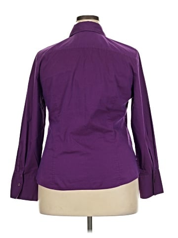 Ann Taylor Factory 3/4 Sleeve Button-Down Shirt (view 2)