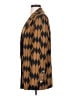 Alysi 100% Polyester Chevron-herringbone Brown Blazer Size 2 - photo 5