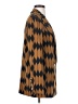 Alysi 100% Polyester Chevron-herringbone Brown Blazer Size 2 - photo 4
