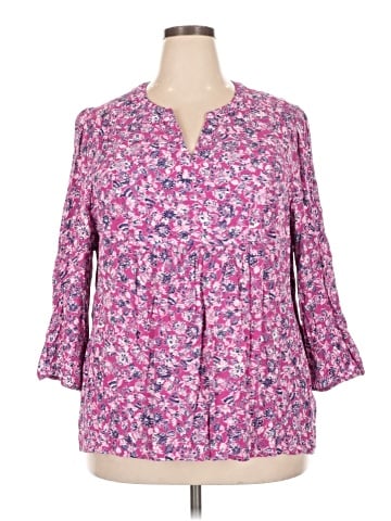 Croft & Barrow 3/4 Sleeve Blouse (view 1)