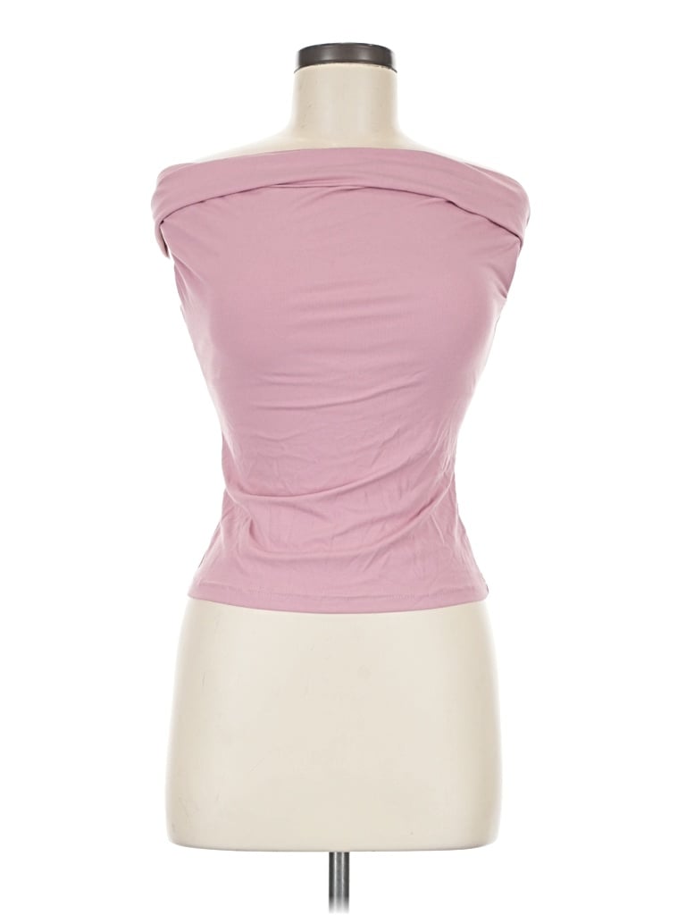 Pre-owned Ogl Tube Top Pink Strapless Neckline Tops