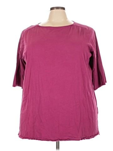 Roaman's 3/4 Sleeve Top (view 1)