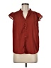 Truth NYC 100% Polyester Red Short Sleeve Blouse Size M - photo 1