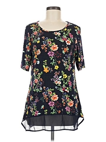 Nina Leonard Short Sleeve Blouse (view 1)