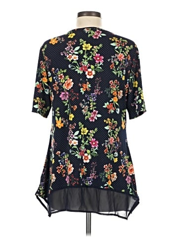 Nina Leonard Short Sleeve Blouse (view 2)