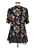 Nina Leonard Black Short Sleeve Blouse Size M - photo 2