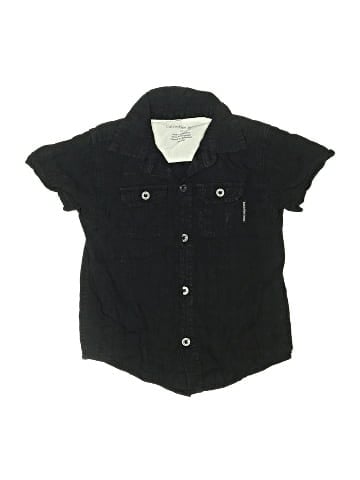 CALVIN KLEIN JEANS Short Sleeve Button-Down Shirt (view 1)