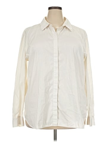 Lafayette 148 New York Long Sleeve Button-Down Shirt (view 1)