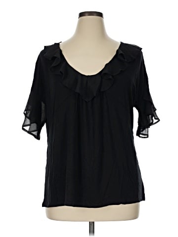 August Silk Short Sleeve Blouse (view 1)