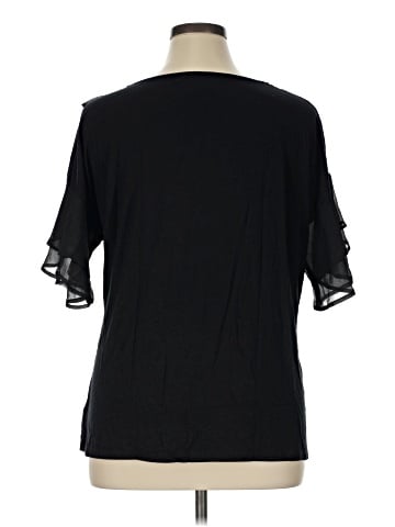 August Silk Short Sleeve Blouse (view 2)