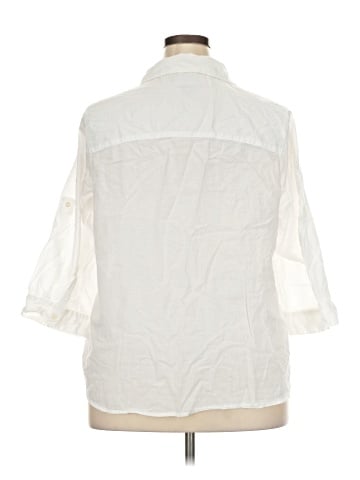 IZOD 3/4 Sleeve Button-Down Shirt (view 2)