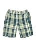 Tea 100% Cotton Plaid Green Board Shorts Size 6 - photo 1