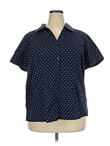 Basic Editions Short Sleeve Blouse (view 1)