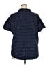 Basic Editions Polka Dots Blue Short Sleeve Blouse Size 2X - photo 2