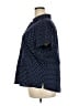 Basic Editions Polka Dots Blue Short Sleeve Blouse Size 2X - photo 5