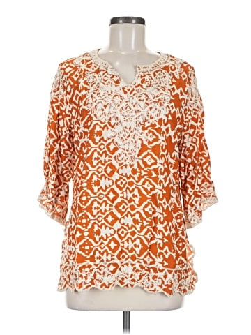 Solitaire 3/4 Sleeve Blouse (view 1)