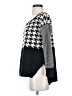 THML 100% Acrylic Houndstooth Black Pullover Sweater Size S - photo 5
