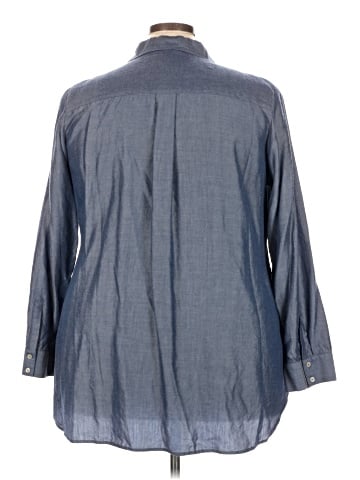 Soft Surroundings 3/4 Sleeve Button-Down Shirt (view 2)