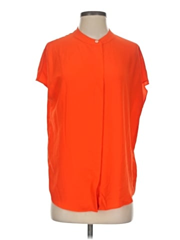 Pure Navy Short Sleeve Blouse (view 1)