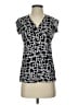 Essentials by Milano Black Short Sleeve Blouse Size S - photo 1