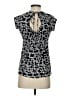 Essentials by Milano Black Short Sleeve Blouse Size S - photo 2