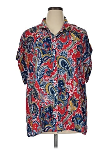 MULTIPLES Short Sleeve Blouse (view 1)